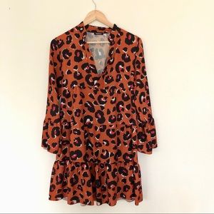 leopard print dress long sleeve